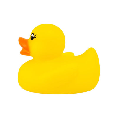 Klasična žuta patka a kupanje